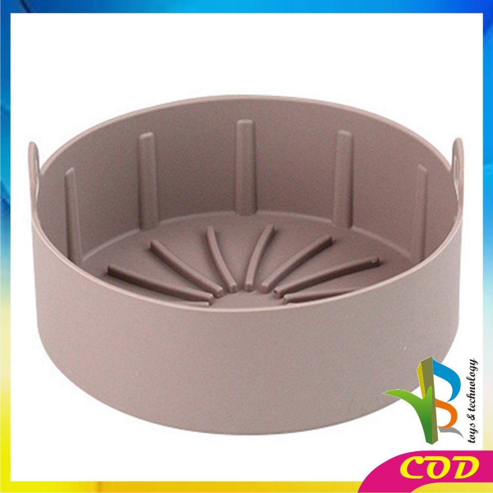 RB-C839 Silicone Air Fryer Loyang Pizza Anti Lengket Bahan Silikon Tahan Panas / Alas AirFryer Silicon Pot Wadah Baking Reuseable