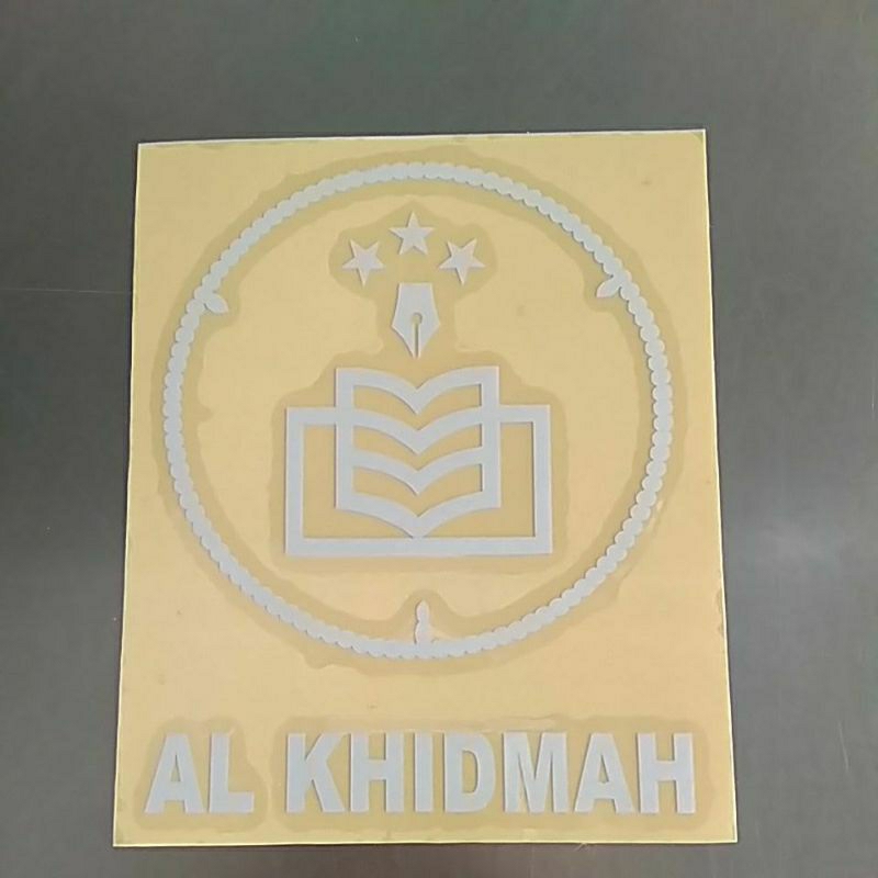 Sticker Al Khidmah Bulat.