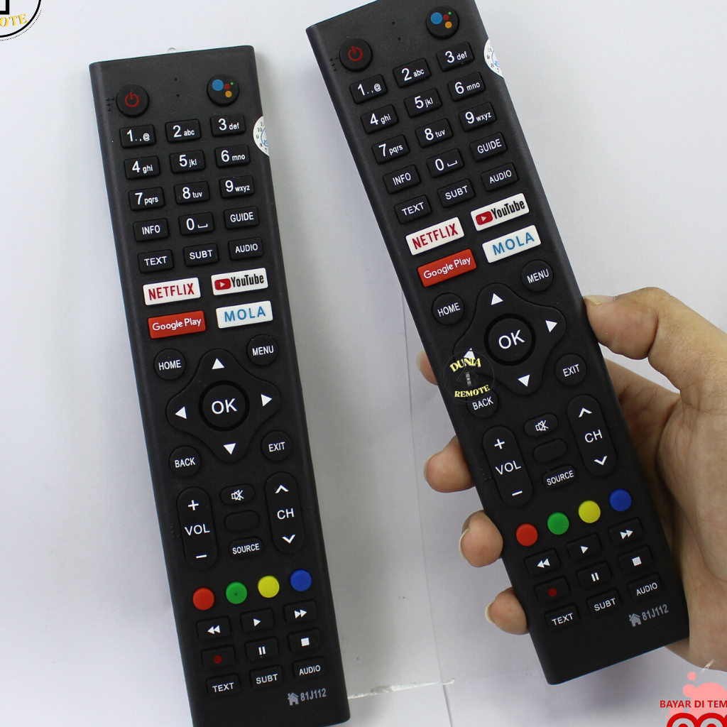 Remot Remote Multi Series Polytron LED LCD Andoird Smart Tv Tanpa Setting