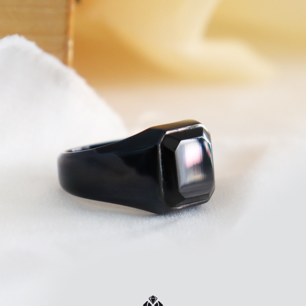 Black rhodium Silver Ring 925