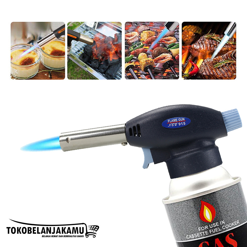 Kepala Bakar Portavle Gas Torch Flame Gun Las Butane Blow Lamp Api Jet / Pematik kepala Gas Portable