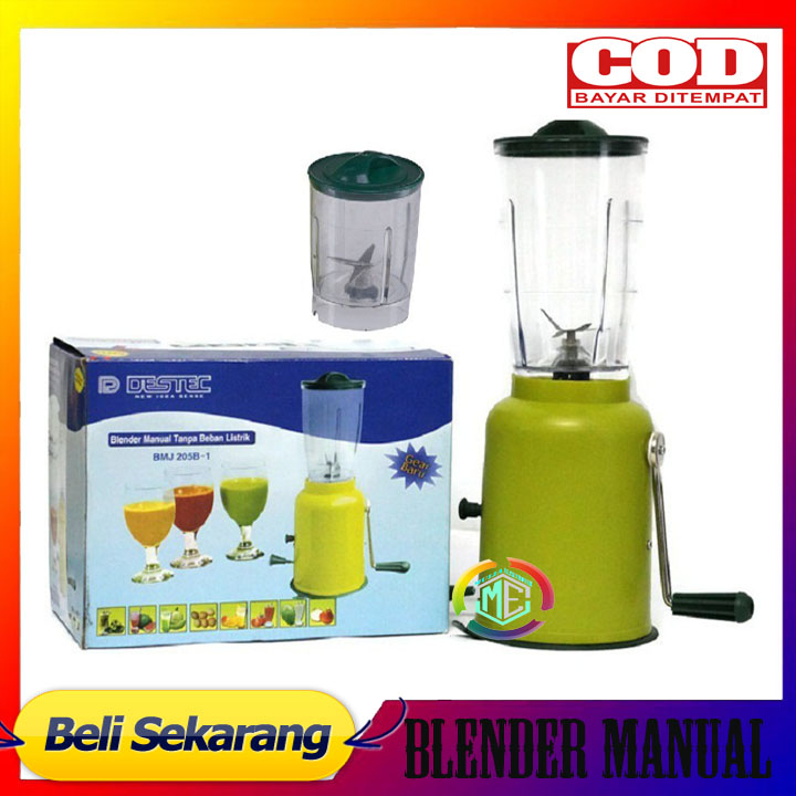 ORI SUPER MURAH Hand Blender Tangan Destec Juicer Jus Manual 2 Tabung Tanpa Listrik Serbaguna Murah