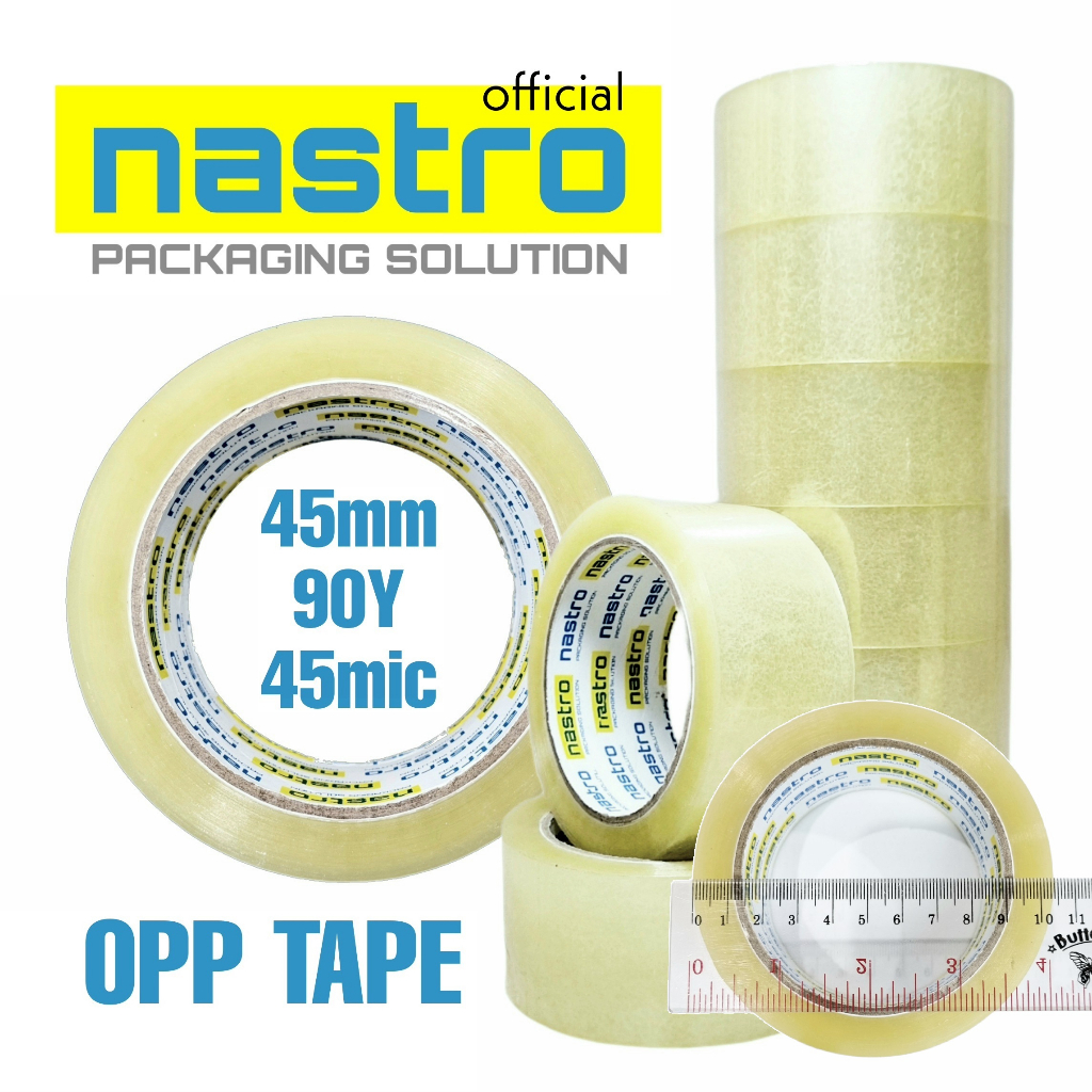 

LAKBAN BENING NASTRO 45mm x 90y x 45micron PER ROLL - OPP TAPE - LAKBAN BENING - LAKBAN CLEAR - LAKBAN TRANSPARAN - LAKBAN MURAH - LAKBAN NASTRO