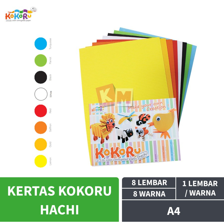 Corrugated Paper / Kertas Bergelombang Kokoru Hachi A4