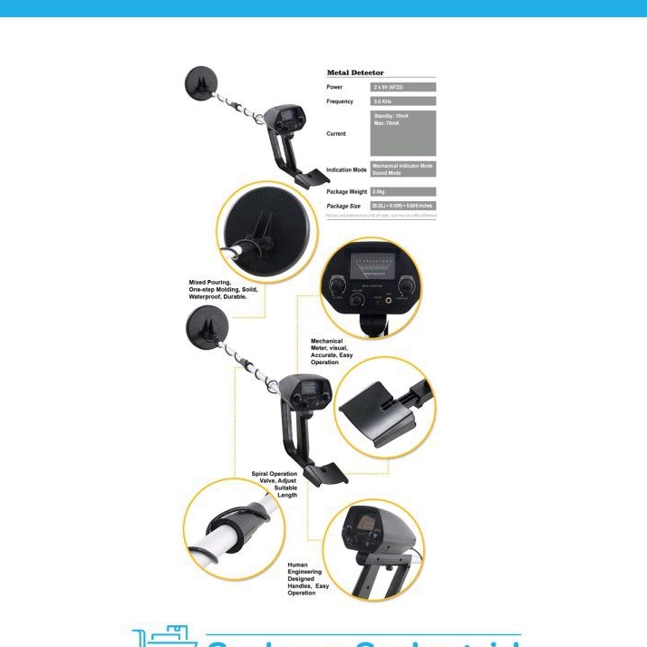 KingDetector Underground Metal Gold Detector MD-4030 VMI8WAW7 Grab Medan