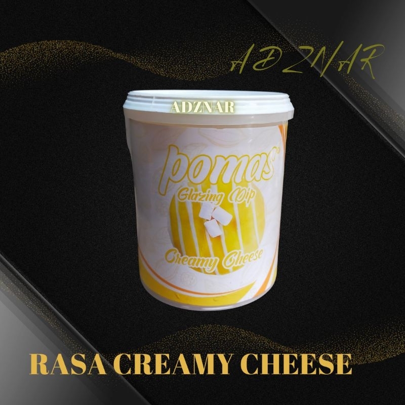 

Pomas glaze Glazing topping rasa Creamy Cheese 1kg