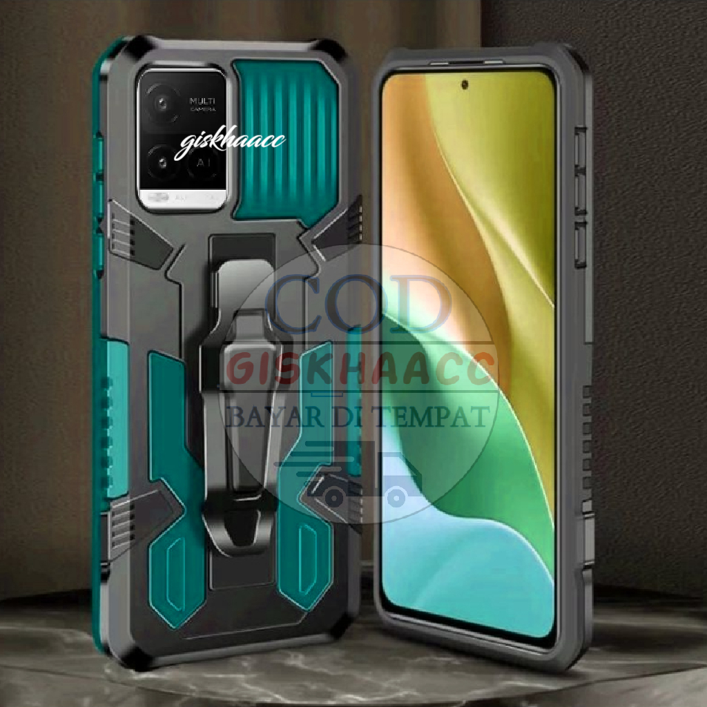 CASE VIVO Y21 VIVO Y21S CASING STANDING ICRISTAL BACK KLIP HARDCASE HP ROBOT NEW COVER