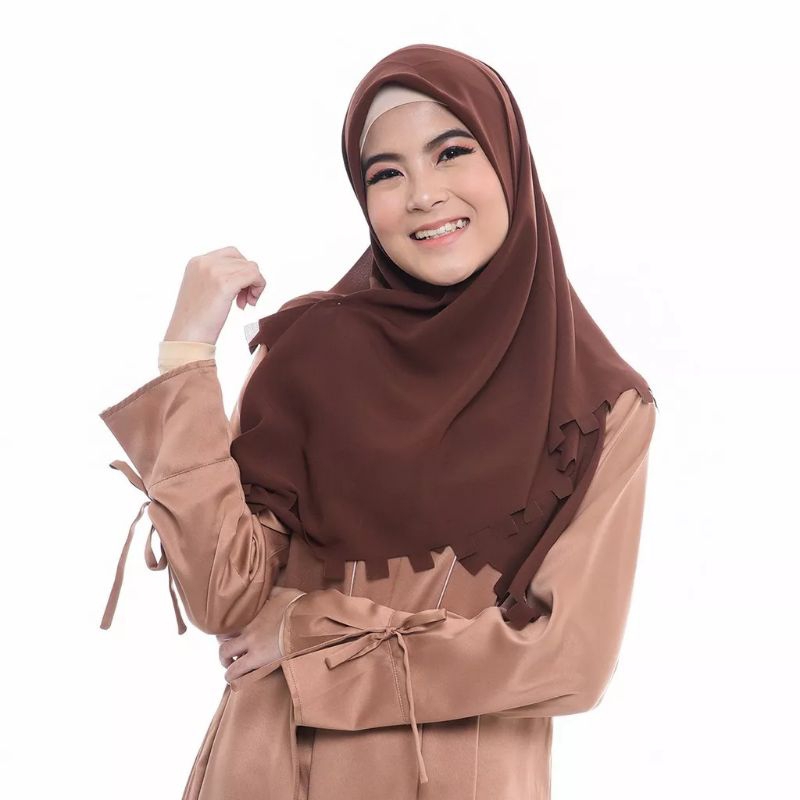 Kerudung Segiempat Polos Zahira Dagadu Size S Rabbani Ori