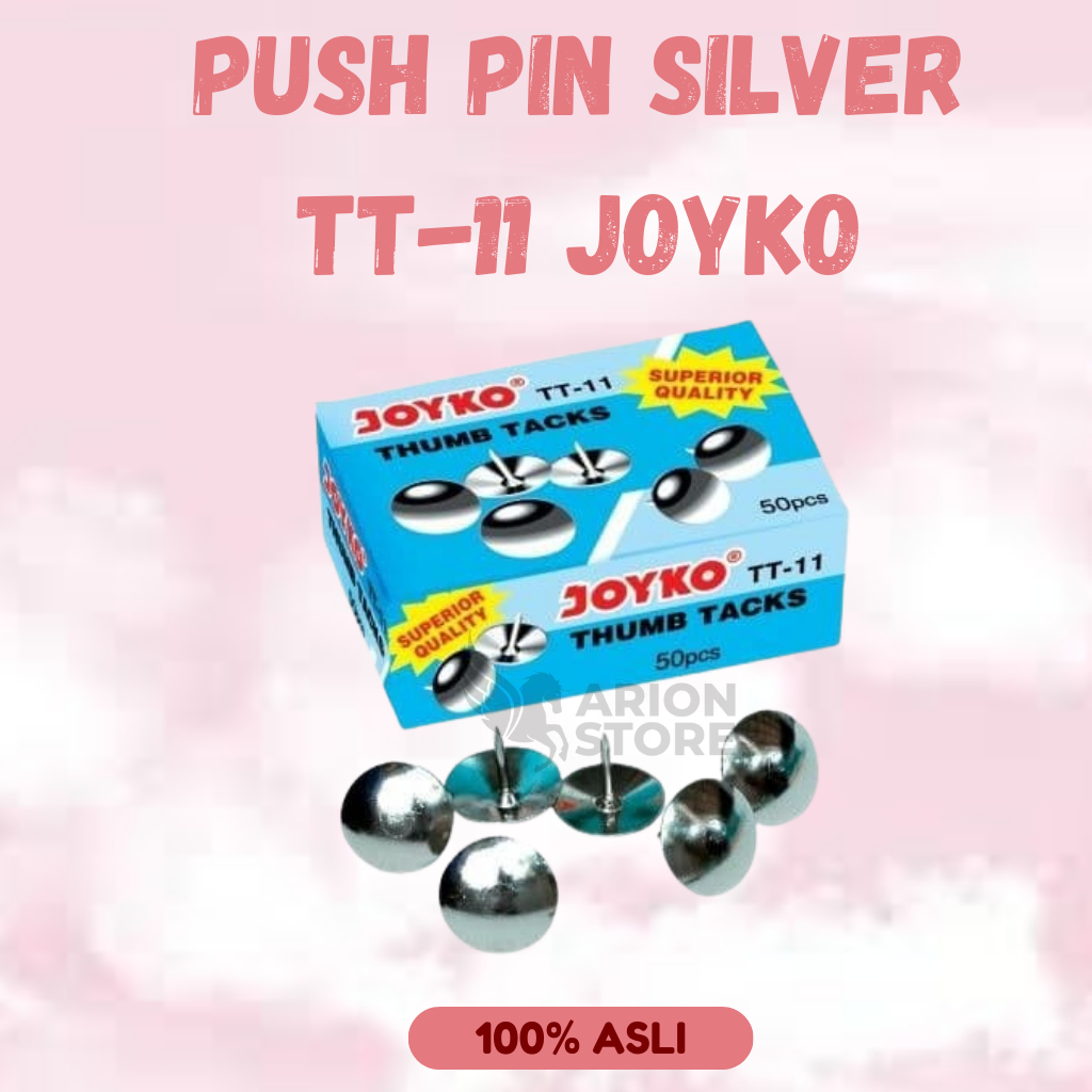 

[ARION STORE] Push Pin TT-11 Joyko / Pines Joyko TT-11 / Thumb Tacks TT-11 Joyko [PAX]