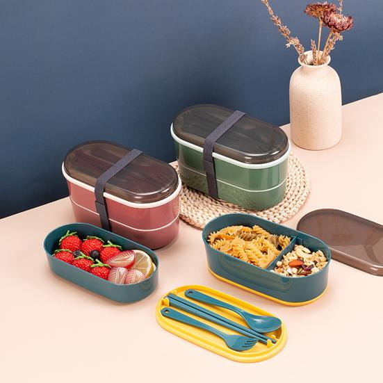 Lunch Box Kotak Bekal Makan Siang Bento Set 700ml Free Sendok Tempat Makan Bento Box Jepang