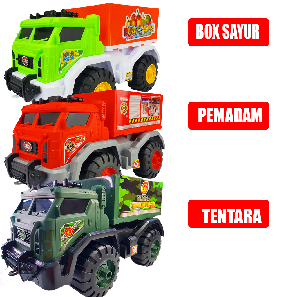 Mainan Anak Truck Box JUMBO/ Truk Pemadam JUMBO/ Truk Sayur JUMBO/ Truk Tentara JUMBO AK58 ( JSP )