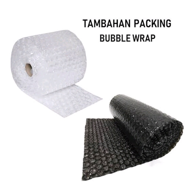 

Extra bubble warp / tambahan bubble warp untuk packingan hampers