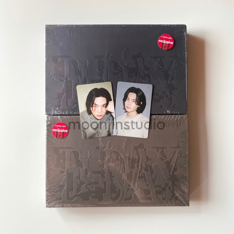 [Target Version] Album Sealed D-Day Agust D Exclusive Target US / USA POB Photocard Suga Min Yoongi