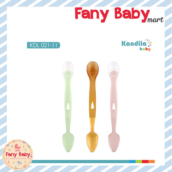 KANDILA BABY SILICONE SPOON WITH GRATER / KDL021-11