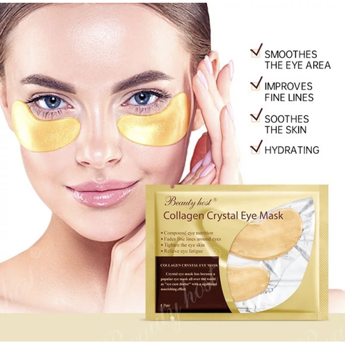 Masker Mata COLLAGEN CRYSTAL GOLD EYE BAG MASK EYEMASK Anti Aging Wrinkle Emas