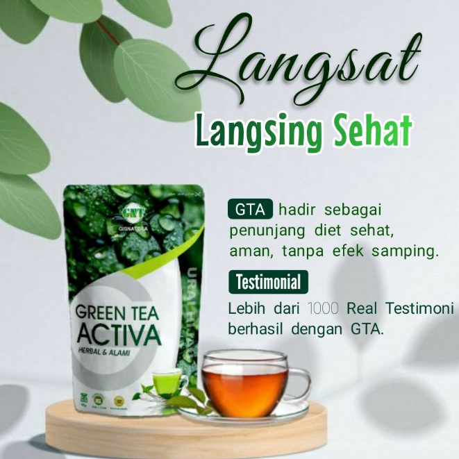 

✔️Teh pelangsing Greentea Activa Urai / Pelangsing Herbal Alami / Teh Pelangsing