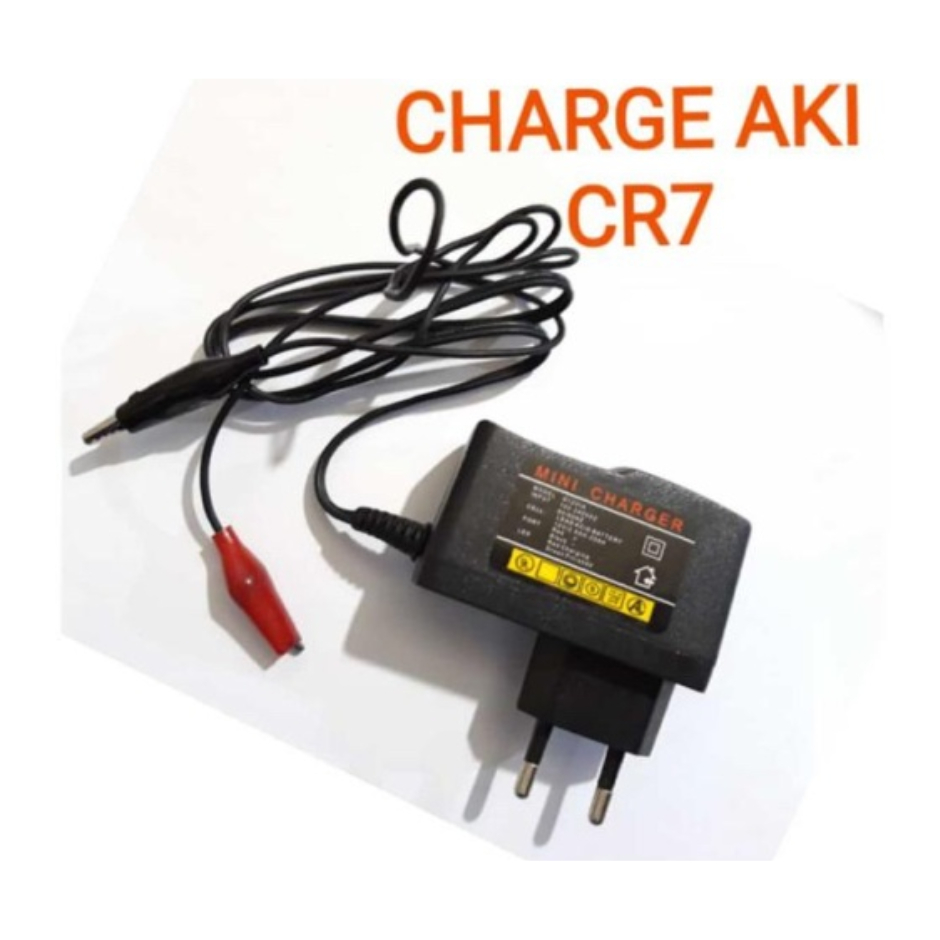 CHARGER AKI CR7 - CHARGER AKI ACCU ADAPTOR TESTER 12V - ADAPTOR CAS TESTER ORI