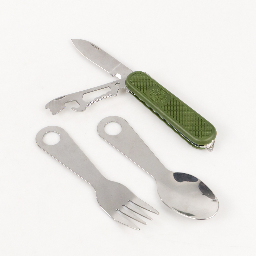 Sendok Garpu Foldable Multitool Stainless Steel