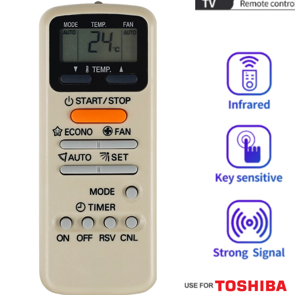 REMOTE AC MULTI TOSHIBA SPLIT INVERTER LOW WATT K8008TR