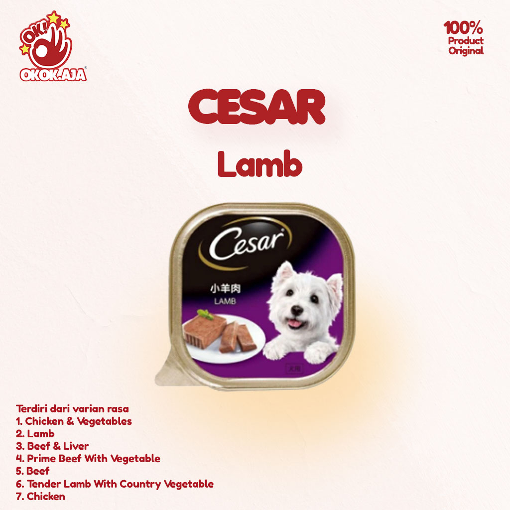 Makanan Anjing Cesar all variant 100gr