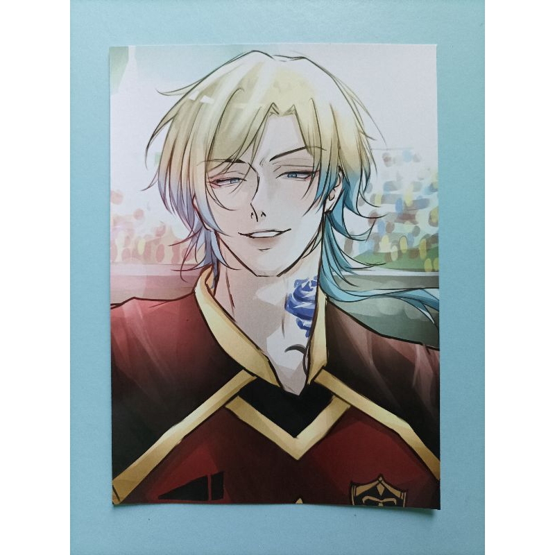 Booked Photocard Gojo Popi and Artprint Blue Lock Kaiser