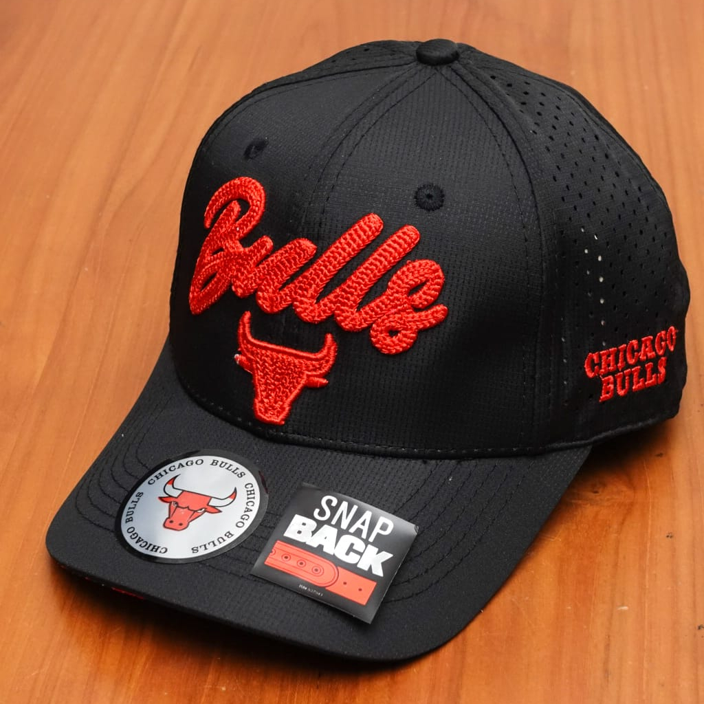 Topi Bulls Baseball Pria Topi NBA Import Mirror ORI