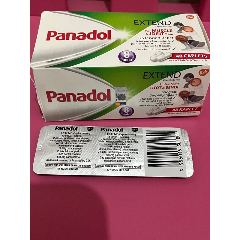 Panadol Extend Otot dan sendi Malaysia