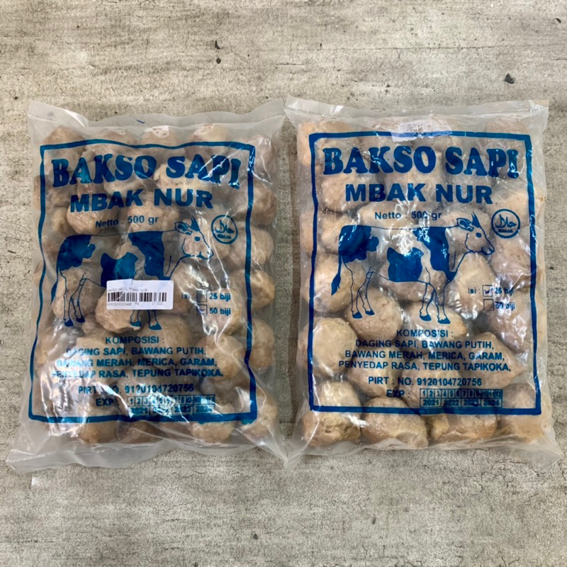 

Mbak Nur Bakso Sapi Halus 500gr