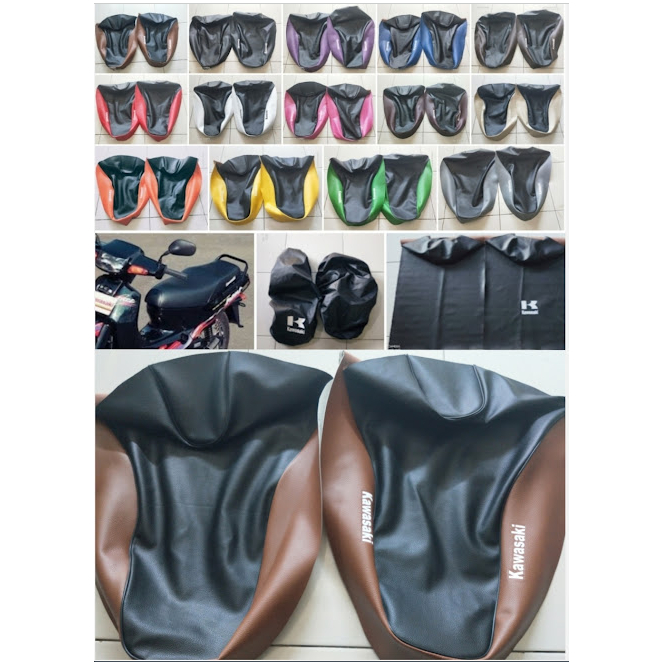 Kulit JOK KAWASAKI  KAZE / bungkus jok motor Kawasaki Kaze R