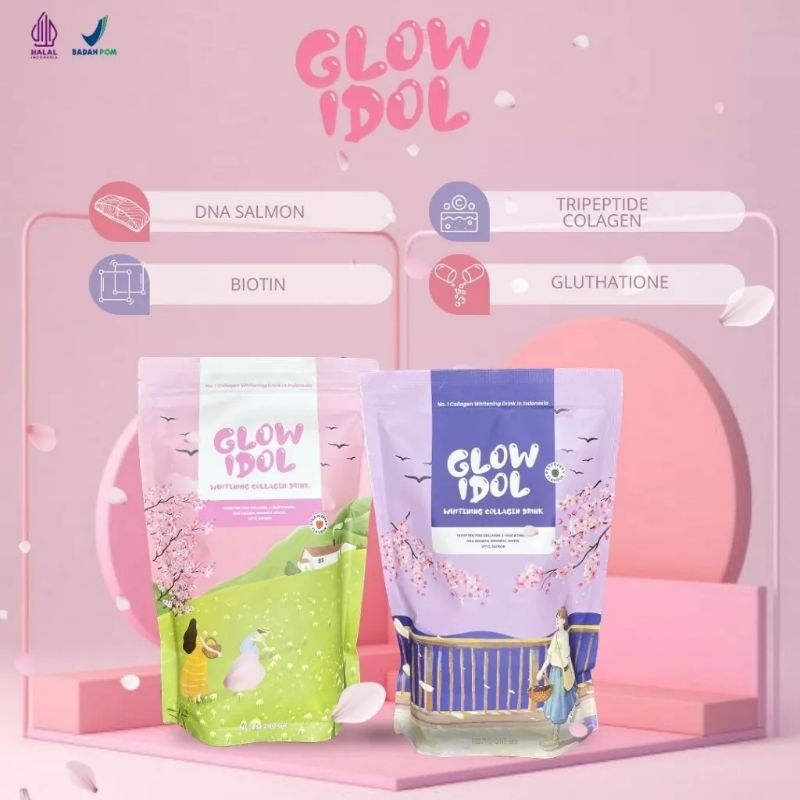 

NEW FORMULA GLOW IDOL COLLAGEN DRINK WHITENING BPOM