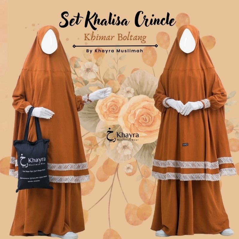 SET KHALISA CRINCLE BY KHAYRA MUSLIMAH
