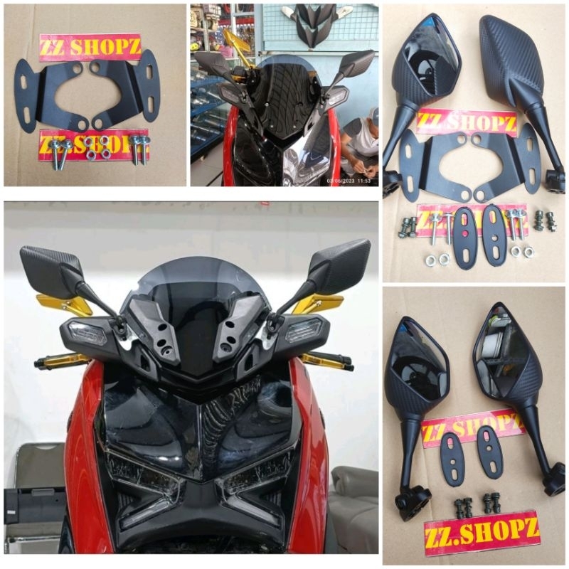 Breket serpo xmax 250 new plus spion Dudukan serpo xmax 250 Breket spion xmax 250 Dudukan spion xmax