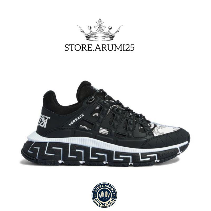 Sepatu Versace Trigreca//Black And White//Made In Italy