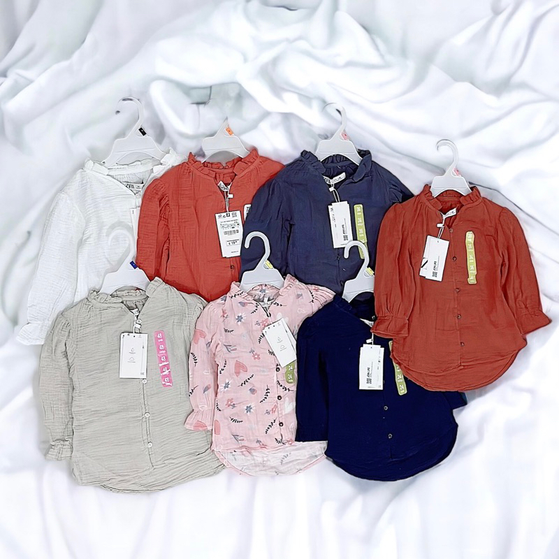 Kemeja Tunik anak perempuan zara