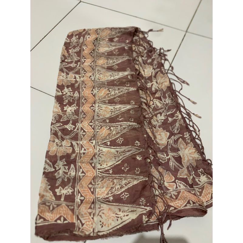 SELENDANG BATIK BAHAN SUTRA