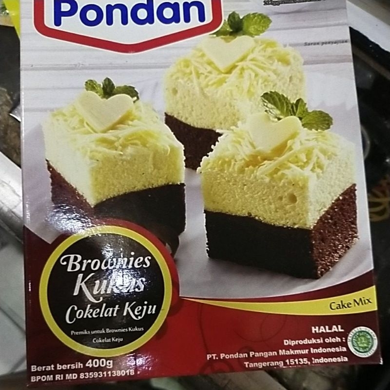 pondan brownies kukus coklat keju 400 gr