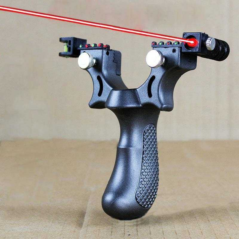 Ketapel Katapel Laser Slingshot Berburu Lengkap 1 Set - Hitam