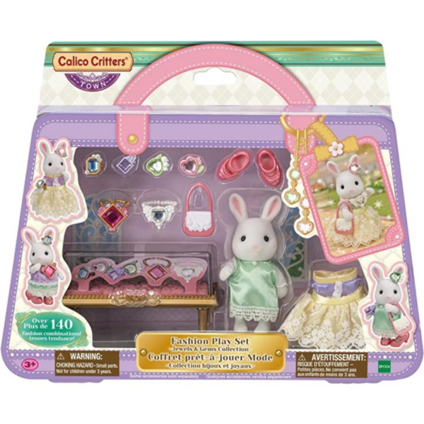 

Unik Mainan Boneka Sylvanian Fashion Playset Jewel Gems Collection Rabbit Limited