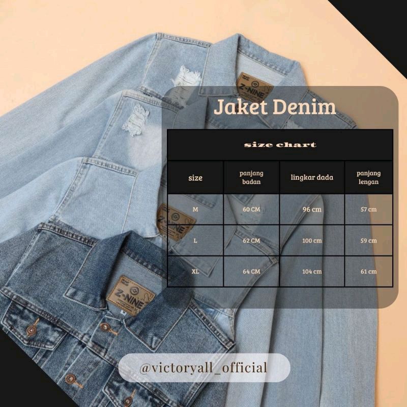 Jacket Denim Jeans Distro Jaket Levis Cowok Polos Keren Atasan Pria Ripped Denim Termurah