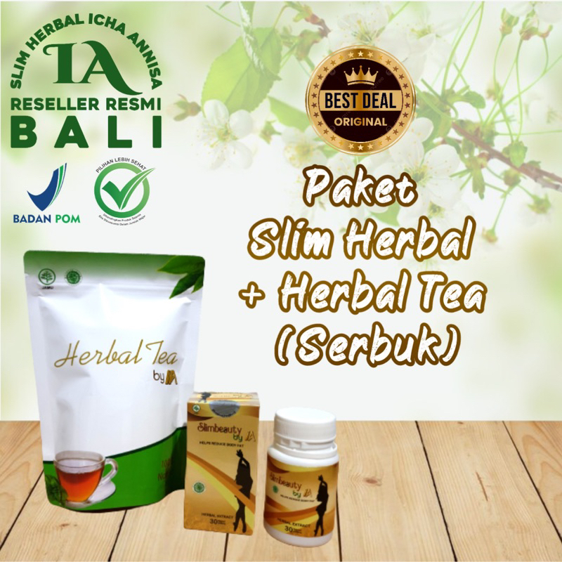 Slimherbal by IA SLIM BEAUTY & TEH HERBAL(Paket)