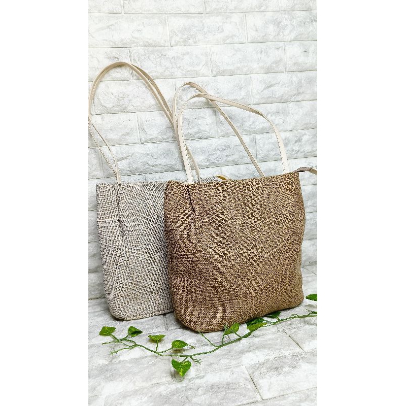 THEATA - Neva Tote Bag TAS TOTE BAG TAS SHO0PING dimensi 31 x 12 x 27