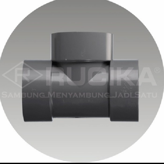 Vlok Over Reducer Verlop T Tee 4" x 3" inch PVC Rucika D