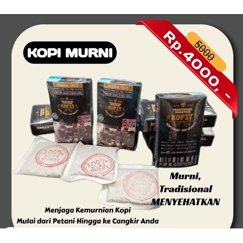 

KOPIT (kopi pahit) kopi bubuk murni