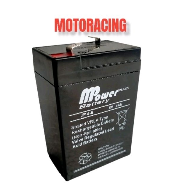 BATERAI AKI KERING 6 VOLT 4 AMPERE // MPOWER