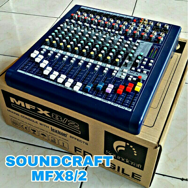 mixer soundcraft MFX8 2 SOUNDCRAFT MFX8/2 mixer audio 8 chanel lexicon effect 24bit reverb