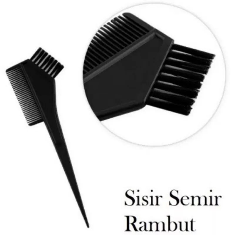 ~ PIYOSHI08 ~ Sisir Kuas Semir Rambut 2 in 1 Aplikator Cat Rambut AF252