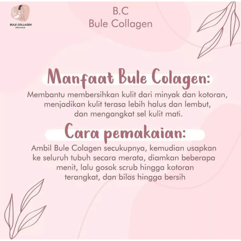 [ READY STOCK ] BODY SCRUB &amp; BLEACHING BADAN BULE COLLAGEN BPOM