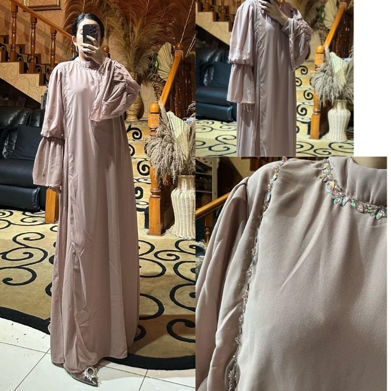gamis tangan balon