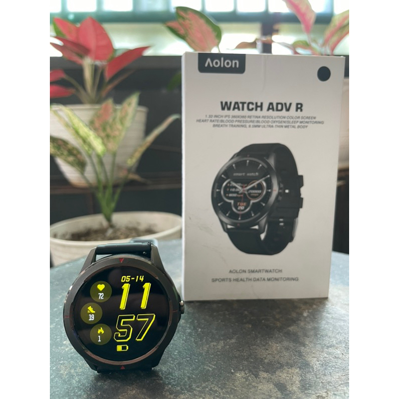 Aolon 1.32 Inch IPS Full Touch Screen Custom Dial Smartwatch Adv R Jam Tangan Sport SmartWatch Fitne