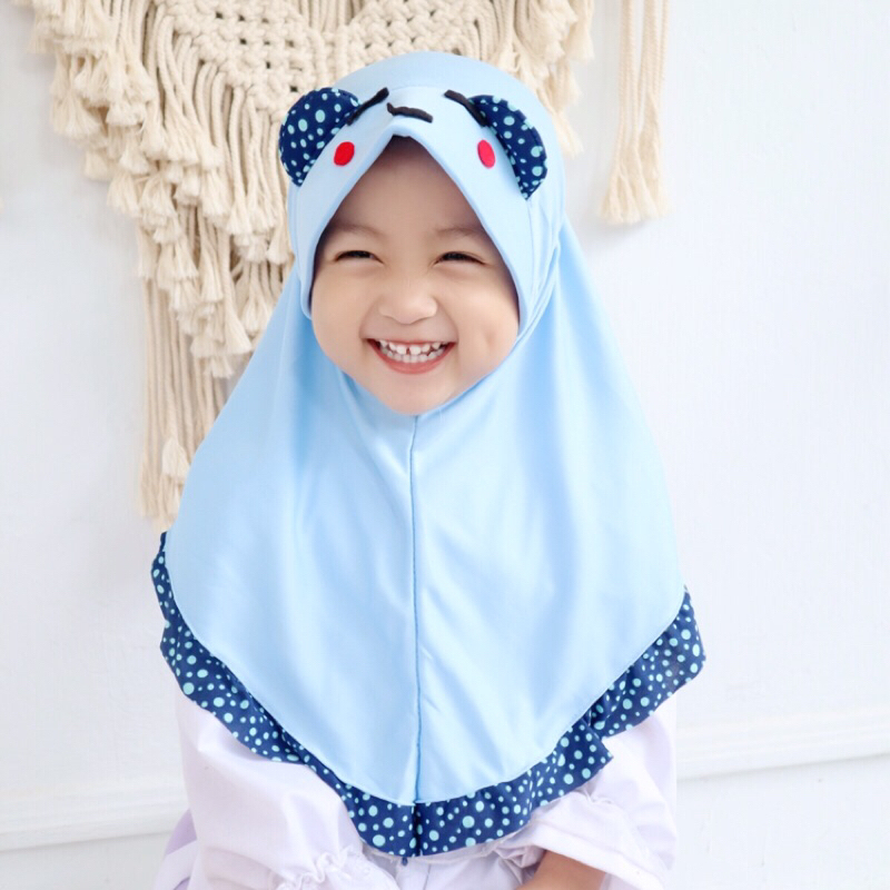 Hijab anak lucu/jilbab anak lucu/jilbab anak bayi/jilbab usia 0-3th /Hijab micky lucu /jilbab micky